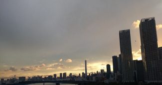 夕方の東京